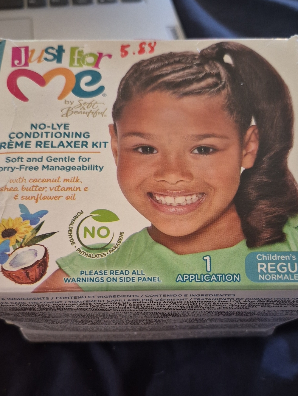 Just For Me Nolye Conditioning Creme Relaxer Super Kit, 1 Count